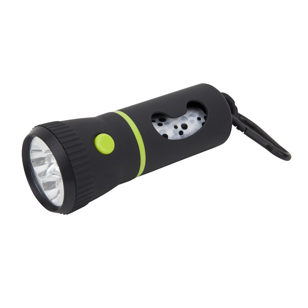 Waste Bag Dispenser with LED Flashlight Object